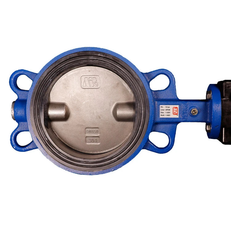 شیر پروانهای گیربکسی 6 اینچ میراب PN16 با دیسک استیل