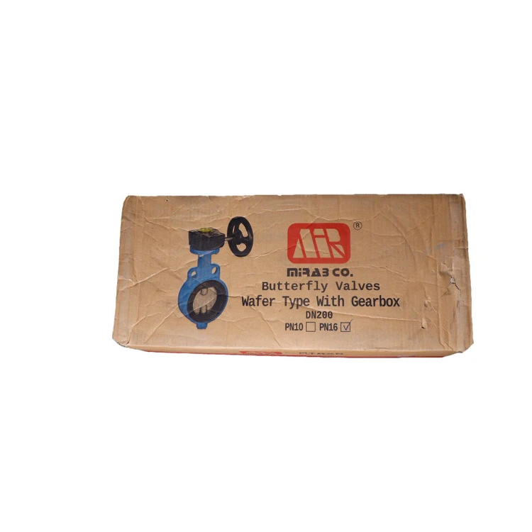 شیر پروانه‌ای 21/2 اینچ گیربکسی PN16 میراب با دیسک چدن