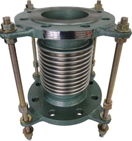 لرزهگیر آکاردئونی فلنجدار مهاردار PN16 ارتعاشات صنعتی ایران