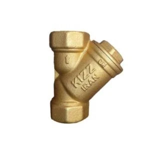 شیر صافی برنجی کیز ایران با توری استیل مقاوم جهت حذف ذرات معلق از جریان آب و سیالات