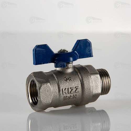 شیر کلکتوری تو پیچ برنجی کیز ایران مناسب نصب روی کلکتورهای آب و تاسیسات گرمایشی