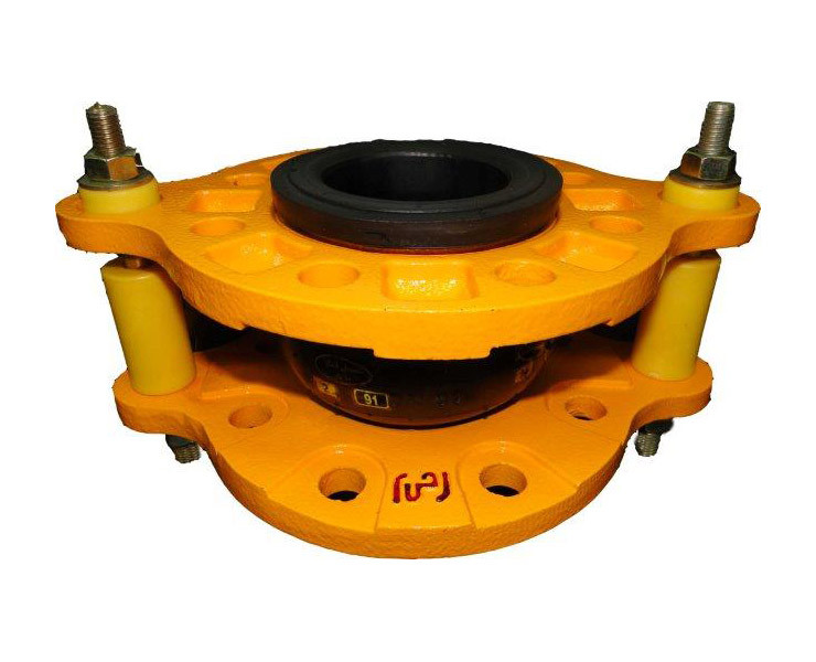 لرزهگیر آبی قرمز مهاردار کلاس PN16 ارتعاشات صنعتی ایران مناسب خطوط لوله آب و تاسیسات صنعتی