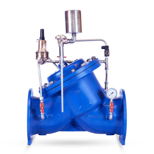 شیر کنترل ضربه قوچ PN16 میراب – کنترل نوسانات فشار و جلوگیری از آسیب پمپها و خطوط لوله